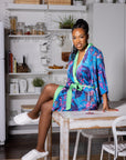 Azure Utopia Relax Wrap - Melda Moda