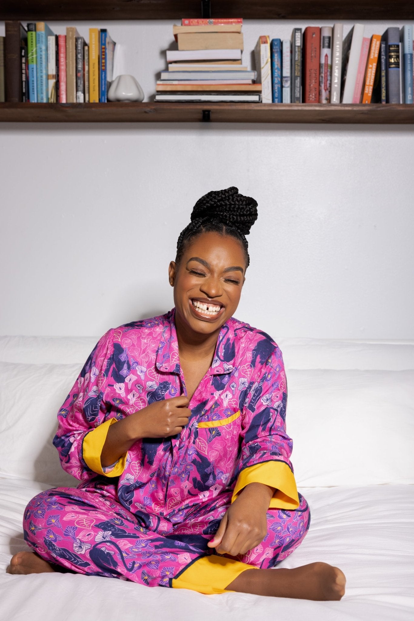 Fuchsia Utopia Slumber Suit - Luxurious Silky Satin Pajama Set