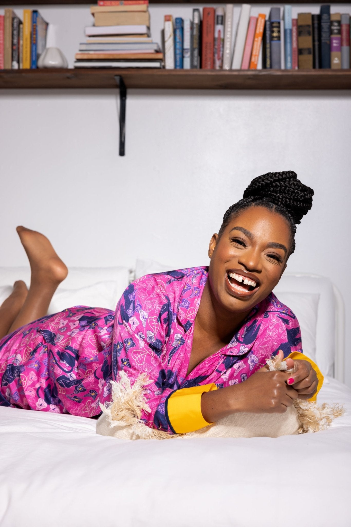 Fuchsia Utopia Slumber Suit - Melda Moda