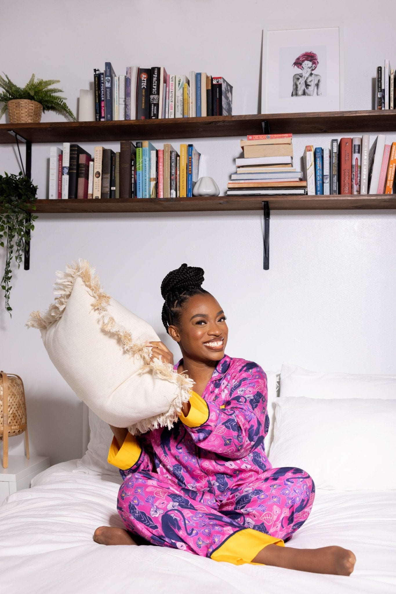 Fuchsia Utopia Slumber Suit - Melda Moda